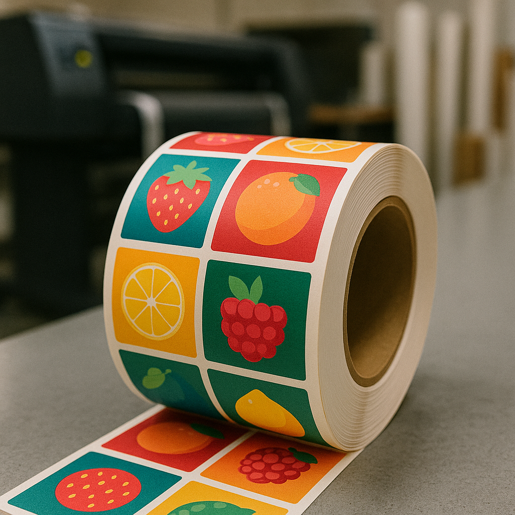 چاپ لیبل کاغذی رول