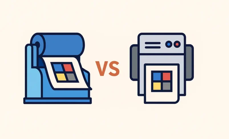 مقایسه چاپ افست و دیجیتال